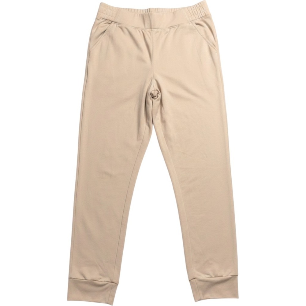 Varley Siena Fluid Stretch Jersey Joggers Beige Tapered Pants Womens Small
